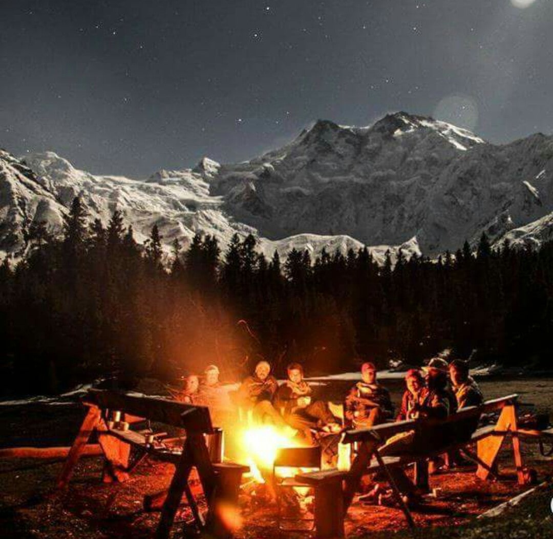 night view fairy meadows